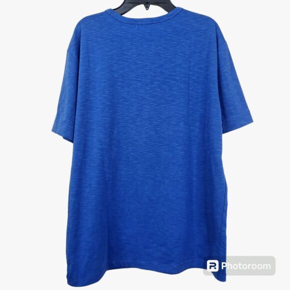 Serge Blanco Heather Blue Short Sleeve Rugby Tee Medium - Picture 2 of 7